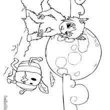 Matias wearing Halloween werewolf costume coloring page - Coloring page - HOLIDAY coloring pages - HALLOWEEN coloring pages - Free HALLOWEEN coloring pages