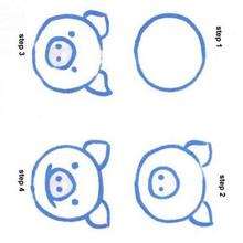 How to draw a pig - Drawing for kids - HOW TO DRAW lessons - How to draw ANIMALS - How to draw EASY ANIMALS