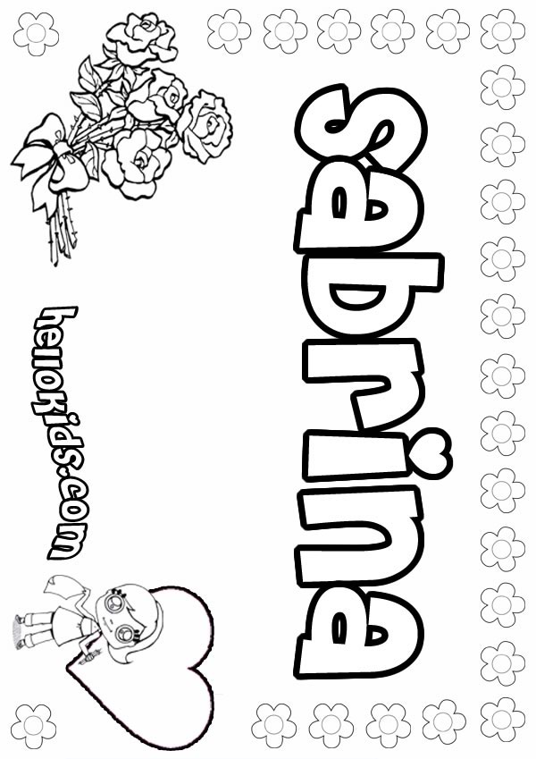sabrina coloring pages for kids - photo #1