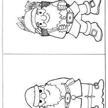 Santa Claus coloring page - Coloring - Holiday coloring pages - Christmas coloring pages - Santa coloring pages