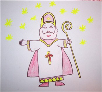 How to draw st. nicholas - Hellokids.com