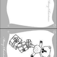 Christmas gifts themed greeting card - Activities - Art and Crafts for kids - Christmas art and crafts for kids - Christmas Greeting Cards