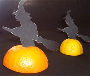Witch table decoration homemade craft