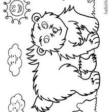 Bear coloring page