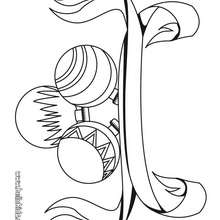 Christmas balls coloring page