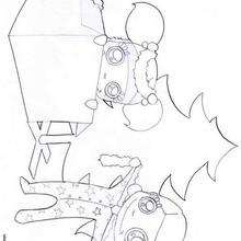Christmas morning coloring page - Coloring page - HOLIDAY coloring pages - CHRISTMAS coloring pages - CHRISTMAS GIFT coloring pages