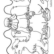 Desert coloring page