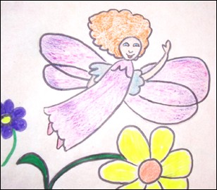 drawings of fairies flying