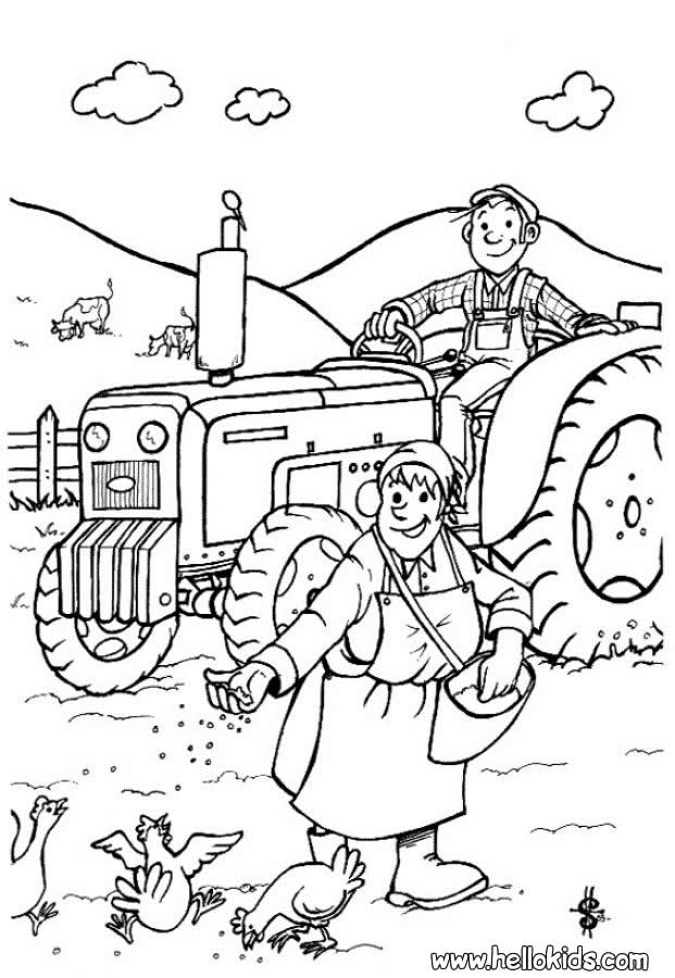 Farmer coloring pages Hellokidscom