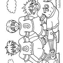 Soccer coloring page - Coloring page - SPORT coloring pages - SOCCER coloring pages - FIFA WORLD CUP SOCCER coloring pages