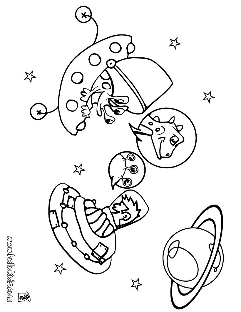 Space Coloring Pages Hellokids Planet Earth Galaxy Page Kindergarten