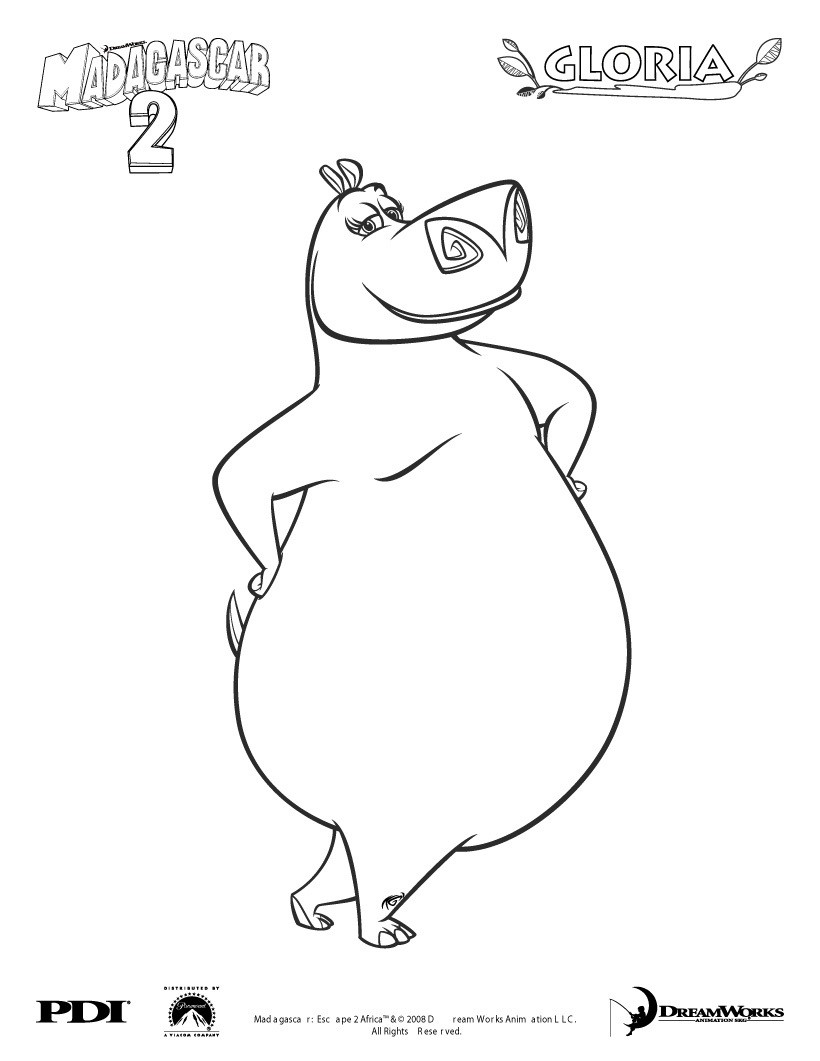 madagascar 2 coloring pages - photo #20