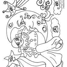 Harlequin coloring page - Coloring page - CHARACTERS coloring pages - CIRCUS coloring pages