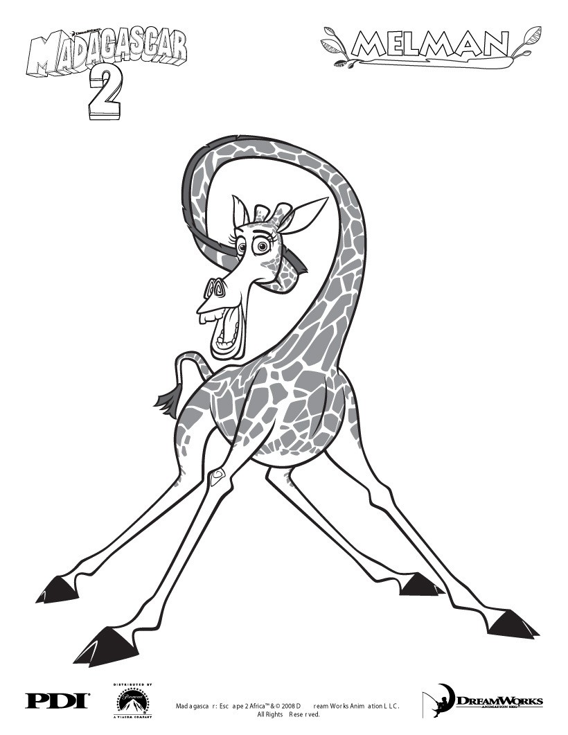 madagascar movie characters coloring pages - photo #20