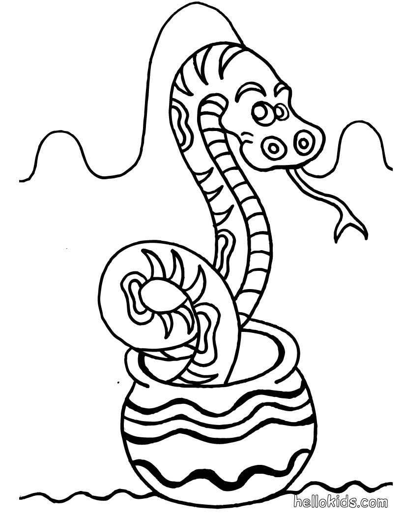 Cute Snake Coloring Pages Hellokids Page