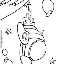 Spaceship to color in