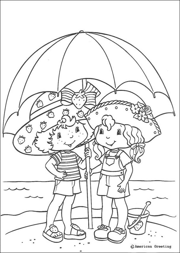 strawberry shortcake and friends coloring pages