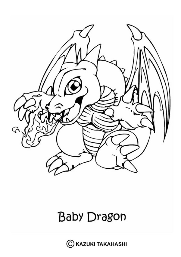 baby dragon coloring pages for kids - photo #24
