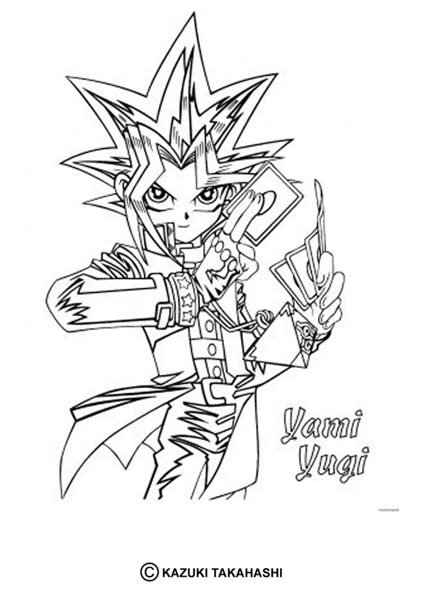 yami yugi coloring pages - photo #2