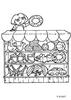 Dora's beach shop coloring page - Coloring - CARTOON CHARACTERS Coloring Pages - DORA THE EXPLORER coloring pages
