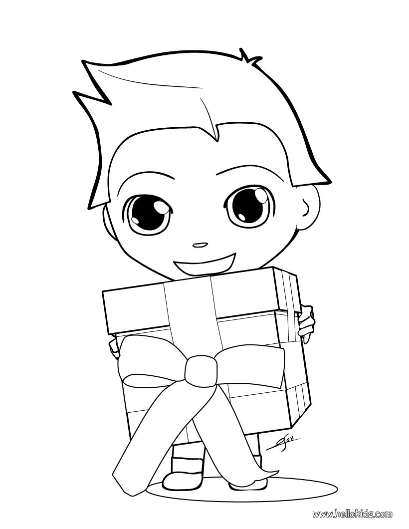 young boy coloring pages - photo #26