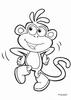 Dancing Boots the Monkey coloring page - Coloring - CARTOON CHARACTERS Coloring Pages - DORA THE EXPLORER coloring pages
