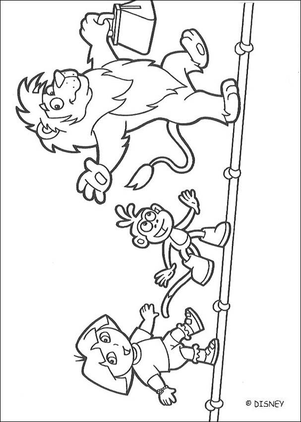dora_and_boots_coloring_page