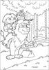 Dora on the swing coloring page - Coloring - Cartoon Characters Coloring Pages - Dora the Explorer coloring pages