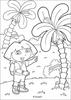 Dora with palm trees coloring page - Coloring - Cartoon Characters Coloring Pages - Dora the Explorer coloring pages
