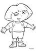 Happy Dora the Explorer coloring page - Coloring - Cartoon Characters Coloring Pages - Dora the Explorer coloring pages