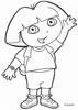 Hello Dora coloring page - Coloring - Cartoon Characters Coloring Pages - Dora the Explorer coloring pages