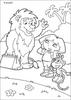 Goodbye Lion coloring page - Coloring - CARTOON CHARACTERS Coloring Pages - DORA THE EXPLORER coloring pages