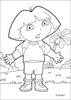 Surprised Dora the Explorer coloring page - Coloring - Cartoon Characters Coloring Pages - Dora the Explorer coloring pages