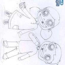 Baby teeth coloring page