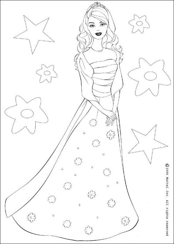 barbie coloring pages for kids printable. coloring pages for girls