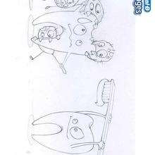 Caries coloring page