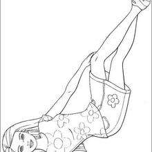 Classic Barbie coloring page - Coloring - Cartoon Characters Coloring Pages - Barbie coloring pages