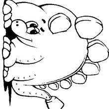 Funny stegosaurus coloring page - Coloring page - ANIMAL coloring pages - DINOSAUR coloring pages - Stegosaurus coloring pages