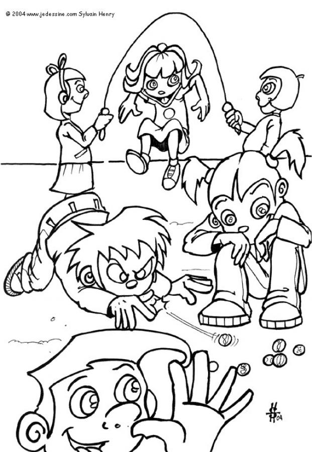 playing coloring pages - photo #26
