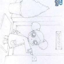 Go to the dentist coloring page - Coloring - People coloring pages - Dental coloring pages