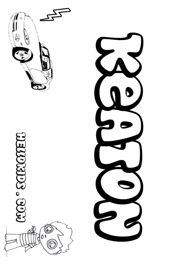 Keaton coloring pages