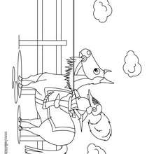 Knight and Horse coloring page - Coloring page - FANTASY coloring pages - KNIGHT coloring pages - KNIGHTS TOURNAMENT coloring pages