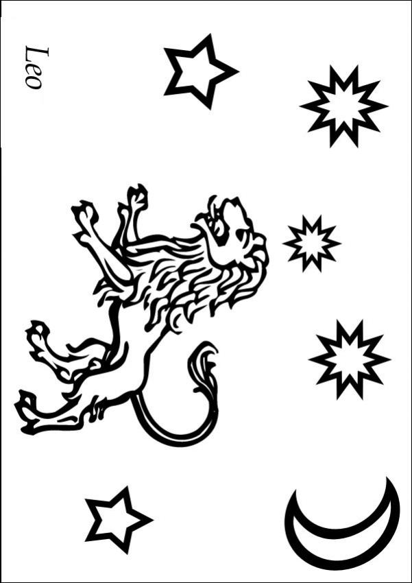 zodiac signs printable coloring pages - photo #35