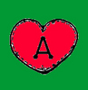 Heart letters of alphabet coloring pages - Alphabet coloring pages - Coloring