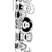 Mafalda & friends coloring page - Coloring page - CHARACTERS coloring pages - CARTOON CHARACTERS Coloring Pages - MAFALDA coloring pages