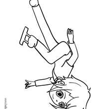 Ice-skating boy coloring page - Coloring page - SPORT coloring pages - WINTER SPORT coloring pages - ICE-SKATING coloring pages