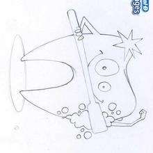 Nice and healthy tooth coloring page