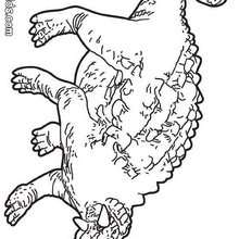 Prehistoric ankylosaurus coloring page - Coloring - ANIMAL coloring pages - DINOSAUR coloring pages - Allosaurus, Ankylosaurus coloring pages