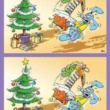 Rabbit and Christmas tree game