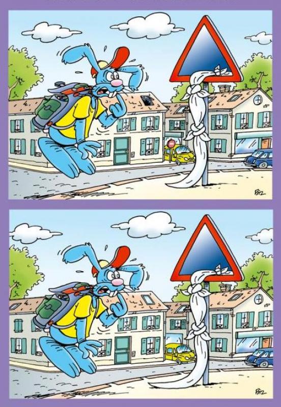 Fun find the difference games - Rabbit goes to school game